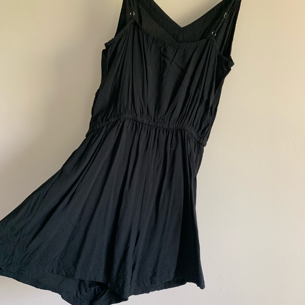 Black Romper Small Forever 21 Tank Top Shorts - Picture 5 of 8